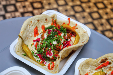 Falafel Hummus Kebab Wrap (Vegan)