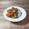 98 Vegan-Chicken in Curry Sauce with Rice (V, VE)