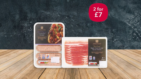 2 For £7 Irresistible Sausage Bacon