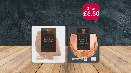 2 For £6.50 Co-Op Irresistible Cooked Meat