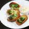 Zhī Shì Xī Lán Huā Jú Shǔ Pí (4Jiàn Potato Skins With Cheese And Broccoli (4Pcs