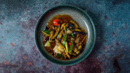 Stir-Fried Aubergine In Black Bean (Vg)