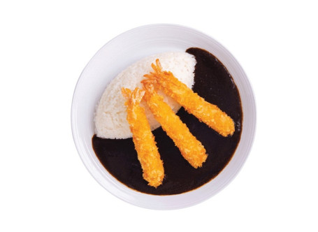 Kā Lí Jí Liè Xiā Fàn Deep-Fried Shrimps Curry Rice