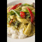 Thai Green Chicken Curry with Rice tài shì qín kā lī jī pèi mǐ fàn
