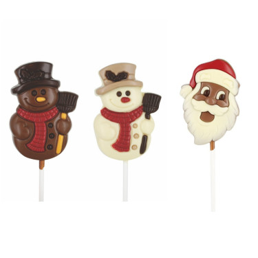 Christmas Chocolate Lollipops