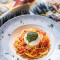 Mushroom Tomato Basil Spaghetti With Burrata Bù Lā Tǎ Zhī Shì Pèi Mó Gū Fān Jiā Jiàng Yì Fěn