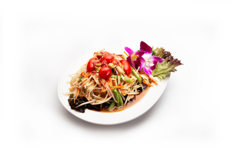 307 Som Tum- Green Papaya Salad With Chilli,Peanut&Shrimp