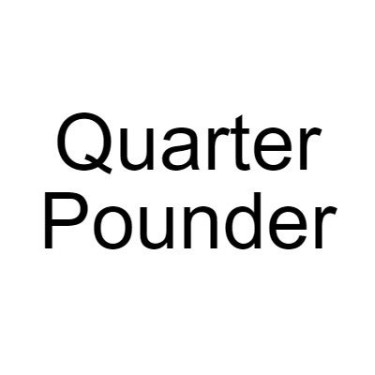 Quarter Pounder: Salad, Chilli