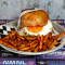 Wagyu Cheese &Egg Burger with Cajun Fries