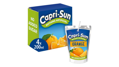 Capri-Sun Nothing Artificial No Added Sugar Orange Juice 4X200Ml