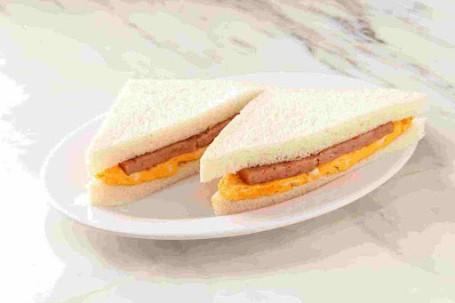Cān Ròu Jí Jiān Dàn Sān Wén Zhì Cān Luncheon Meat, Fried Egg Sandwich