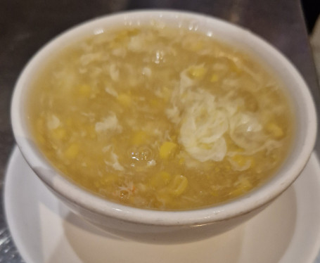 Sweet Corn Soup With Diced Chicken Jī Ròu Sù Mǐ Tāng