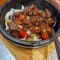 Sizzling Fillet Steak with Black Peppercorn hēi jiāo niú liǔ guō