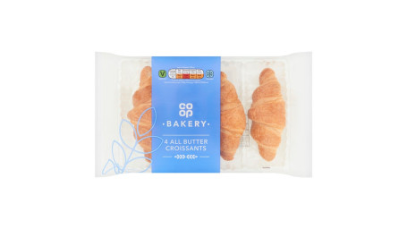 Co-Op All Butter Curved Croissants 194G