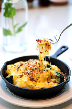 Roasted Cheese Broccoli And Cauliflower