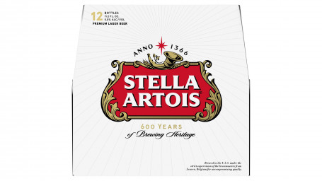 Stella Artois Beer Lager Bottiglia Belga (11,2 Oz X 12 Ct)