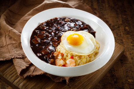 Zhà Jiàng Xiā Rén Chǎo Fàn Prawn Fried Rice With Jjajang