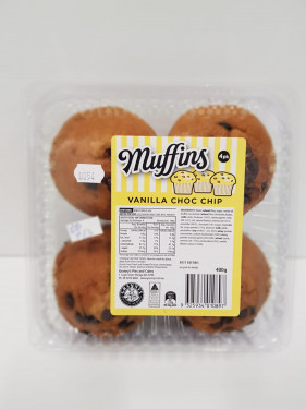 Vanilla Choc Muffins (4 Pack) (400G)