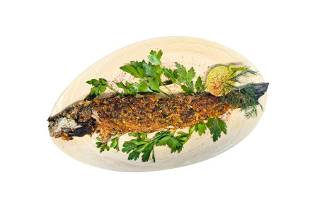 Charcoal Grilled Fish (Grey Mullet Fish)