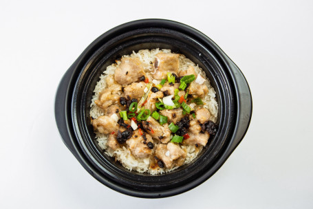 Clay Pot Rice With Mini Ribs In Black Bean And Chili Xiāng Là Shì Zhī Pái Gǔ Fàn