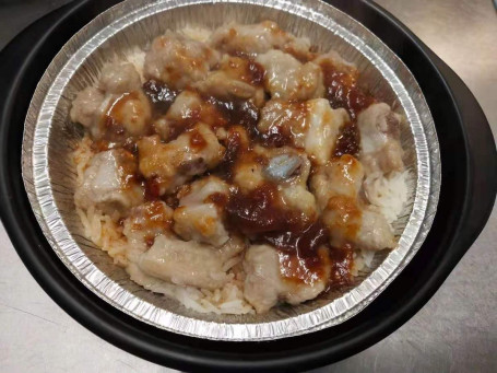 Clay Pot Rice With Mini Ribs In Plum Sauce And Chili Xiāng Là Méi Zi Jiàng Pái Gǔ Fàn