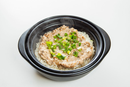 Clay Pot Rice With Minced Pork And Minced Preserved Vegetables Méi Cài Ròu Bǐng Bāo Zǐ Fàn