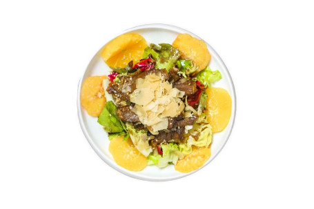 Sweet Orange Grilled Beef Salad Tián Chéng Shāo Niú Liǔ Shā Lǜ