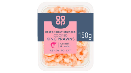 Co-Op Cooked King Prawns 150G