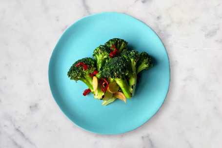 Char-grilled broccoli with chilli and garlic