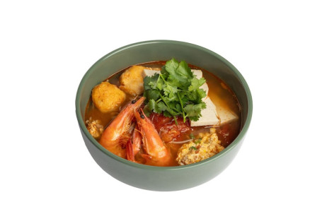 Rice Vermicelli In Tomato Crab-Soup Hé Nèi Fān Jiā Xiè Tāng Méng