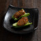 Jiàng Shāo Jī Ruǎn Gǔ Wán Zi Grilled Chicken Meatball With Teriyaki Sauce In Green Pepper