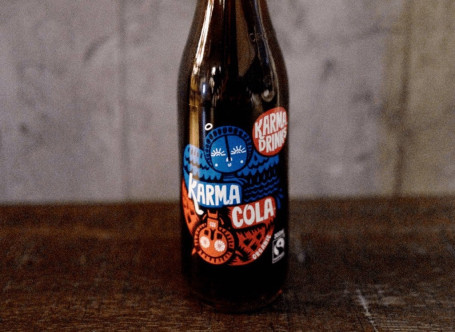 Cola Niǔ Xī Lán Karma Cola) New Zealand “Karma Cola” Cola Glass Bottle)