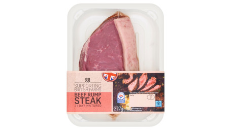 Co-Op British Beef Rump Steak 227G
