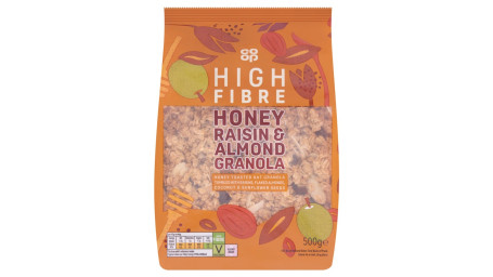 Co-Op Honey Raisin Almond Granola 500G