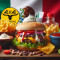 La Mexicana Burger Fries Drink