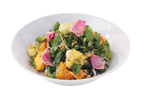 Roast Pumpkin Kale Walnut Salad (Vegan)