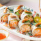 Crab Meat Popiah Wrap with Vegetable, Dried Bontan Shrimp xiè ròu zá cài báo bǐng juǎn