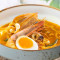 Penang Prawn Noodles Soup with Soft-boiled Egg bīn chéng xiā tāng miàn pèi liú xīn dàn