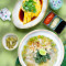 Mee Ayam: Aromatic Spices Chicken Soup Noodles, Crispy Pork Skin, Lime hǎi nán jī tāng miàn