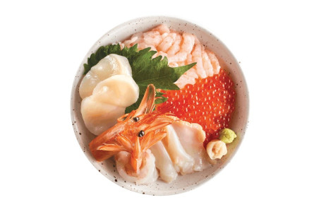 Zī Wèi Xiā Bèi Jǐng Shrimp Assorted Shellfish Don