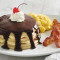 Boston Cream Pie Pancake Platter*