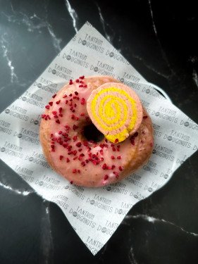 Vegan Strawberry Mango Doughnut