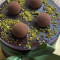 Bolo De Aniversário- Pistache C/ Chocolate Meio Amrgo (1,5Kg No Acetato)