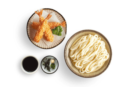 Xiā Tiān Fù Luó Lěng Wū Dōng Shrimp Tempura Udon (Cold)