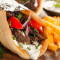 3#Lamb Beef Greek Shawarma Dinner Platter
