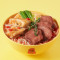 Niú Lì‧niàng Dòu Fǔ Pèi Hú Jiāo Xiān Fān Jiā Tāng Mǐ Xiàn Mieszanka Tofu Nadziewana Językiem Wołu W Zupie Pomidorowo-Paprykowej