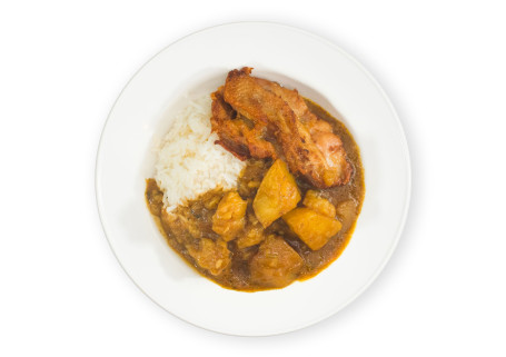 Nǎi Yóu Kā Lí Niú Ròu Zhū Bā Jī Bā Pèi Chǎo Dàn Fàn Beef Pork Chop Chicken Butter Curry With Rice
