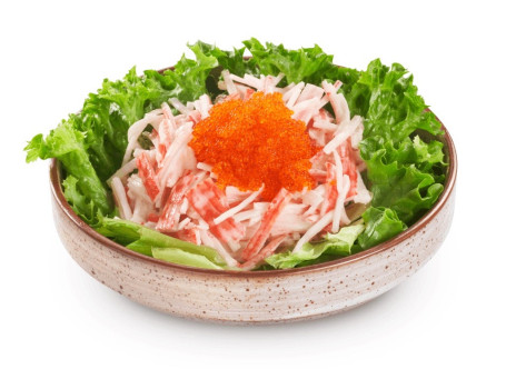 Xiè Zǐ Xiè Liǔ Shā Lǜ Crab Roe And Crab Stick Salad
