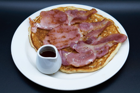 Don And Dee Pancake, Bacon And Maple Syrup