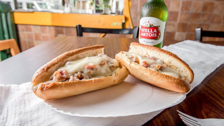 12 Steak And Cheese Sub, Fries Canned Drink